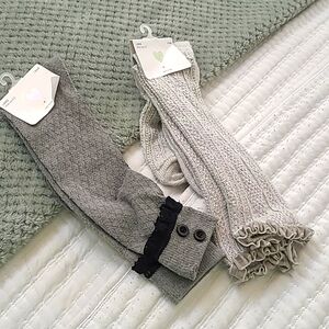 Children place girl's long socks shoe size 3-6 velvet  2 pairs